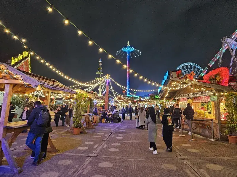 Solo Female Travel to London: Winter Wonderland at Hyde Park